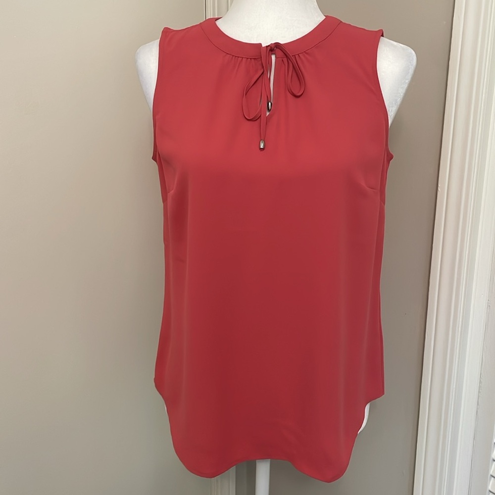 Talbots Petite, light coral professional blouse. Size small petite. Like new.